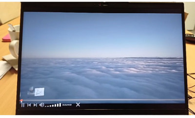 beim start des Videos noch alles normal im Vollbild