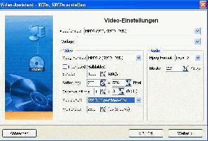 SVCD Einstellungen