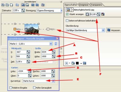 Darstellung des Layoutdesigners in XP-5