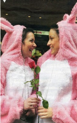 Es gibt sie noch, die rosa Kaninchen!!!