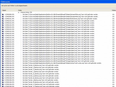 Auszug der Fehlersuche
