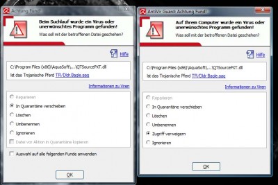 Virenmeldung