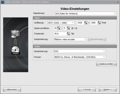 meine Combobox Videoeinstellungen