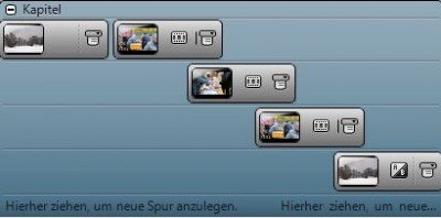 zwei Bilder, drei Videos