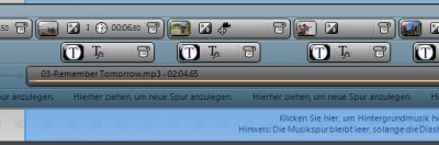 Tonspur auf dem Laptop.