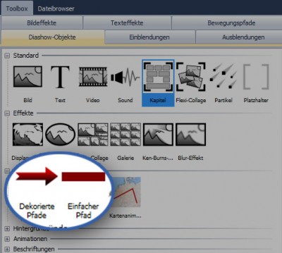 Routenanimationen in der Toolbox