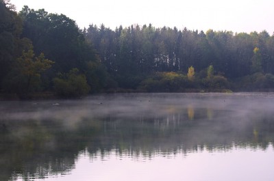 Der Haspelweiher im Oktober