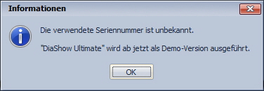 Fehlermeldung wegen unbekannter Serien-Nr