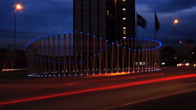 Verkehrskreisel - Stoplichtmalerei