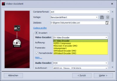 ffdShow codec fehlt bei Diashow 10 (64Bit)