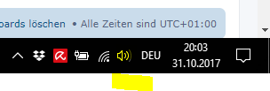 Rechtsklick auf den Lautsprecher und Wiedergabegeräte anklicken