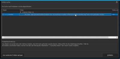 hier die Dateibeschreibung der Fehlenden Datei mit dem Fehlercode 101